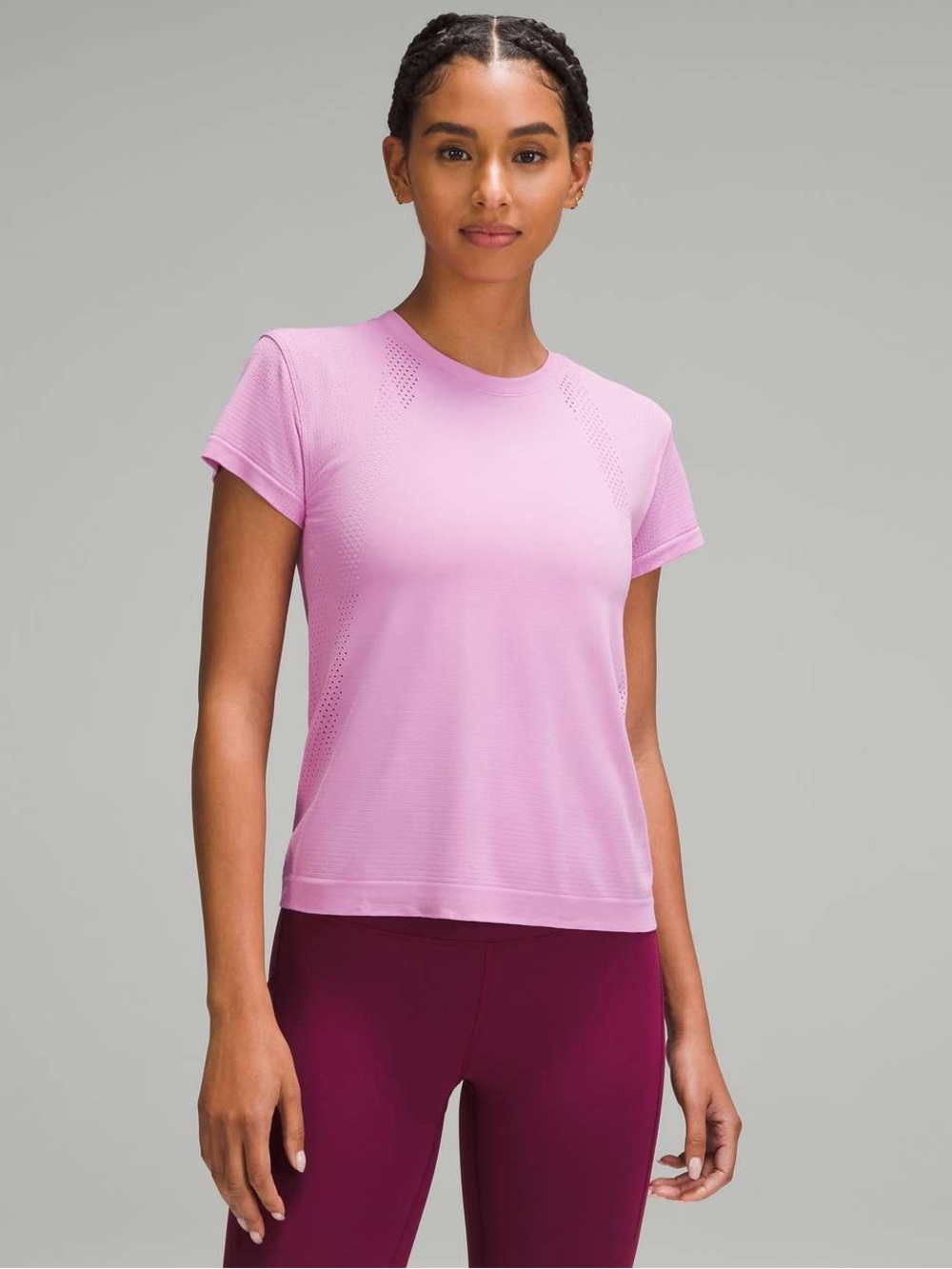 Lululemon Train to Be Short Sleeve in Dahlia Mauve? | Size 6